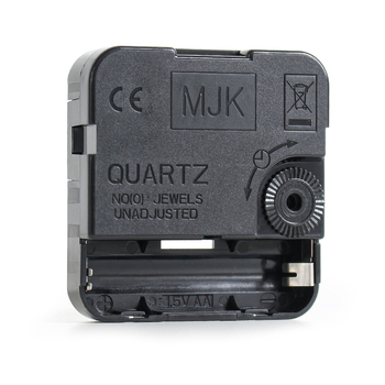 Mecanism ceas cuarț MJK, mișcare silențioasă, carcasă din plastic, logo tipărit (ambalare 500)