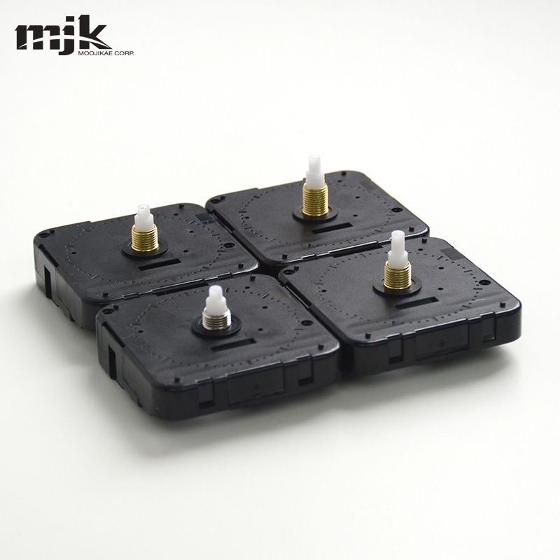 Mecanism ceas cuarț MJK, mișcare silențioasă, carcasă din plastic, logo tipărit (ambalare 500)