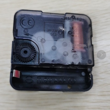 DIY laikrodžio mechanizmo komplektas – kvarcinis mechanizmas, plastikinis korpusas, Jingong, 500 vnt