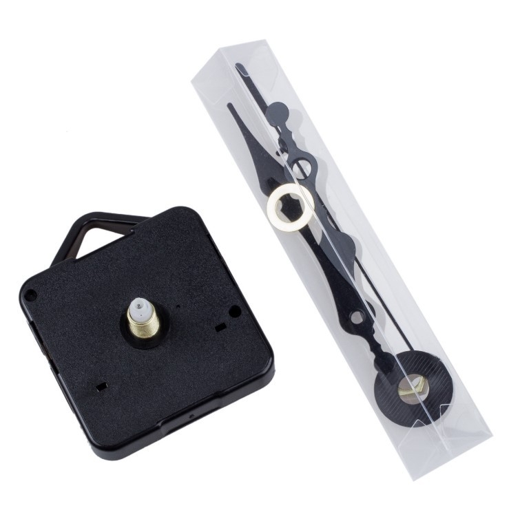 DIY laikrodžio mechanizmo komplektas – kvarcinis mechanizmas, plastikinis korpusas, Jingong, 500 vnt