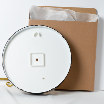 Ceas de perete cu cuarț, carcasă ABS, ramă din plastic, formă circulară, afișaj LCD