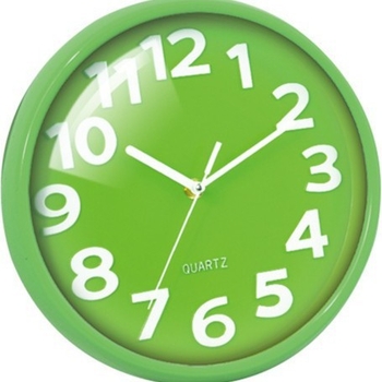 Kelijia KLJ-6430 Ceas de perete, design modern cu sticlă arcuită, mișcare lină a secundelor, cadran și carcasa din plastic, alimentare cu baterie, o singură față