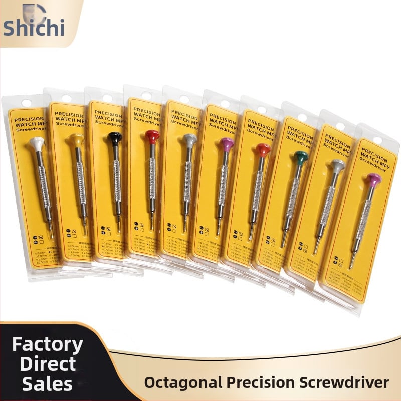 Time Chi laikrodžių atsuktuvų rinkinys – galvutės iš nikeliu-chromo plieno nerūdijančio plieno, rankena iš įrankio plieno, nemagnetinis, be izoliacijos