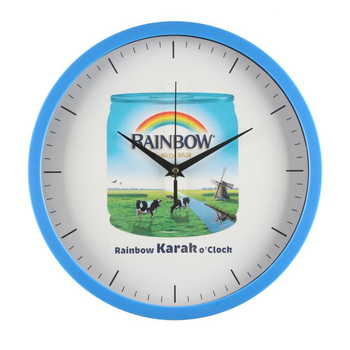 Ceas de perete modern, cu mecanism cuarț, cadran rotund, afișaj cu ace și cifre, timp mondial, indicație de 24 de ore