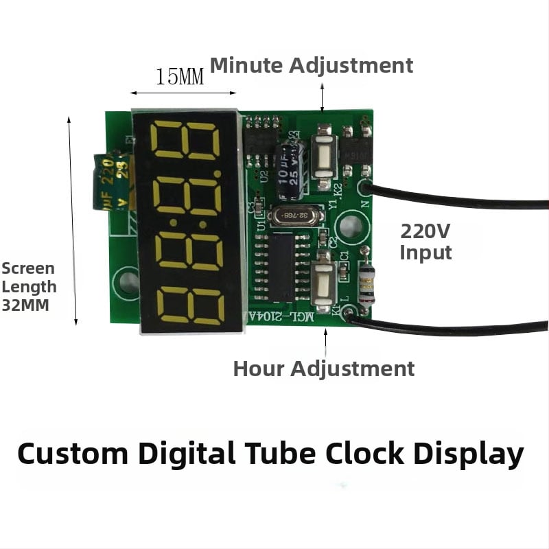 Megl 2104 digitālo cauruļu pulksteņa displeja modulis, 220V, 0.1A, 0.1W