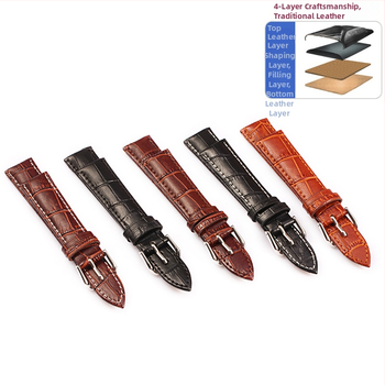 Kailinės odos laikrodžio dirželis – natūralia oda, universalus, miesto stiliaus aksesuarai, Žiema 2023