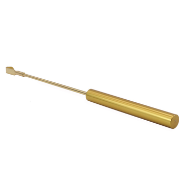 Kő falióra fémből készült pendüllummal, hengeres pendulum, lógó vödör és réz rúd; kvarc működés, modern minimalista dizájn, testreszabható