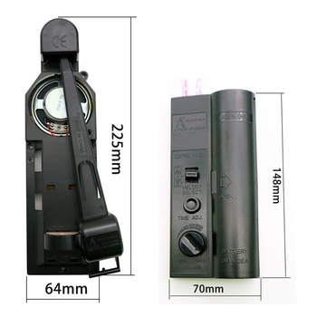 Ceas de perete cu box muzical și mecanism Quartz – carcasă din plastic, stil modern minimalist