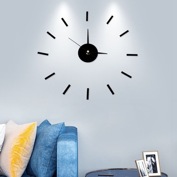 Ceas de perete fără găuri, mișcare quartz silențioasă, cadran rotund cu cifre pentru living și dormitor
