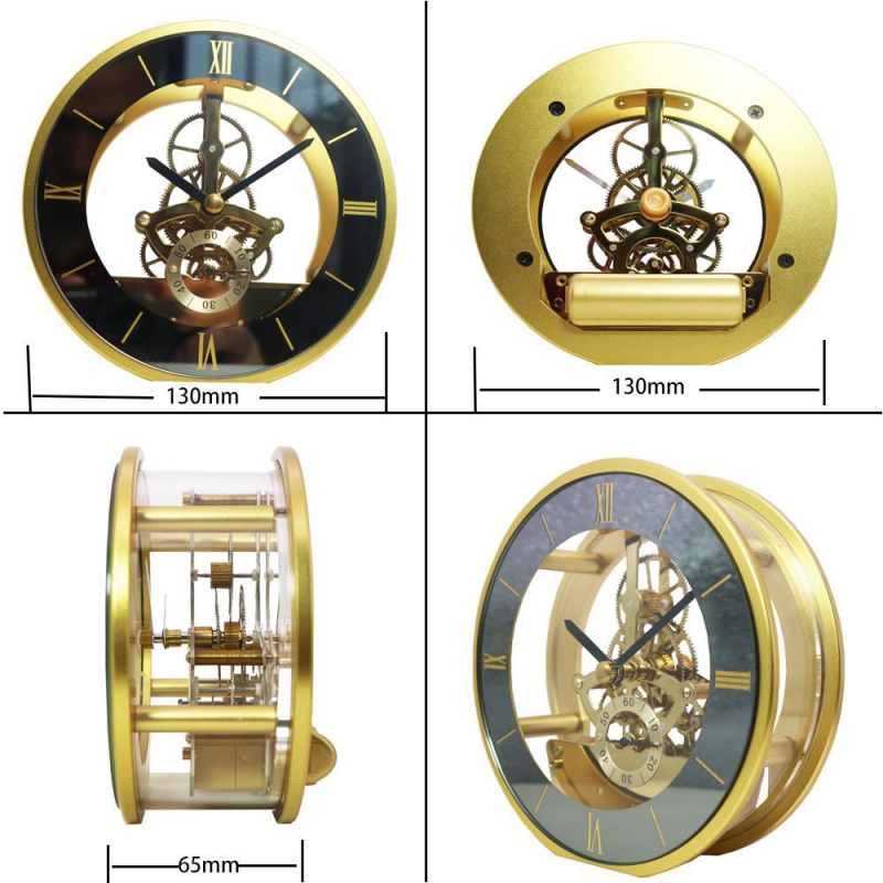 Ceas cu roți dințate din metal, Mișcare cuarț, Brand HR, Design modern minimalist, Origine Guangdong