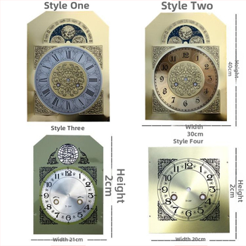 Stalo laikrodis su mechanine pavara, Polar Star mechanizmas, metalinis korpusas, metalinis ciferblatas, analoginis rodiklis