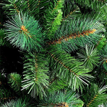 Изкуствена коледна елха PET материал, смесени игли, висококачествен шарнир, 1137 листа