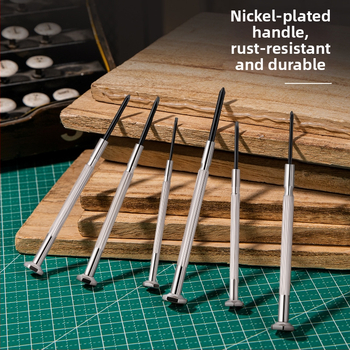 Комплект отверtкi за часовници Dl3206 за ремонт на часовници и очила, от въглеродна стомана, немагнитен, без изолация