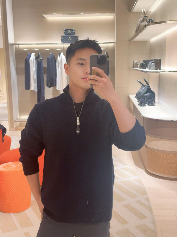 Πλεκτό cardigan με καρό μοτίβο, μισό φερμουάρ και ψηλό γιακά, στενή γραμμή, 65% μαλλί