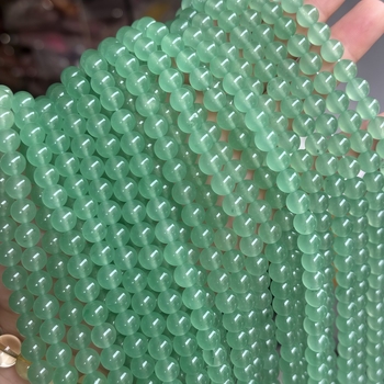 Prirodne zelene aventurin perle, okrugle, slobodne za DIY nakit – sastavni dijelovi za narukvicu i ogrlicu, 8 mm