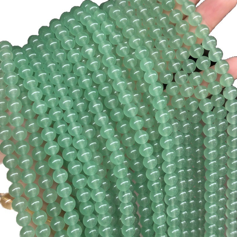 Prirodne zelene aventurin perle, okrugle, slobodne za DIY nakit – sastavni dijelovi za narukvicu i ogrlicu, 8 mm