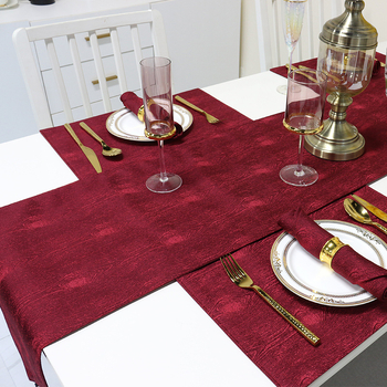 Флаг за маса, серия Китайски вятър, тъкана смес 36% памук, 64% полиестер, персонализируем, подходящ за дневна или търговски помещения