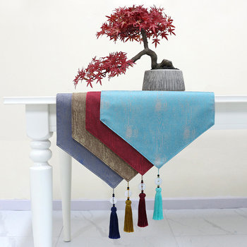 Флаг за маса, серия Китайски вятър, тъкана смес 36% памук, 64% полиестер, персонализируем, подходящ за дневна или търговски помещения