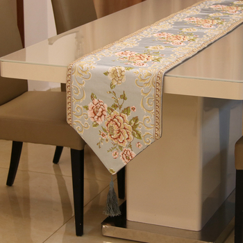 3Q Mommy Chenille Table Flag, 75% pamuk / 25% polipropilen, reljefni cvjetni jacquard uzorak, prilagodljiva obrada