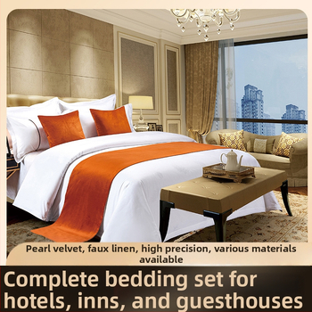 Viešbučio lovos runner su dryžių raštu, poliesteris, japonų stilius, pritaikymas, logotipo spauda