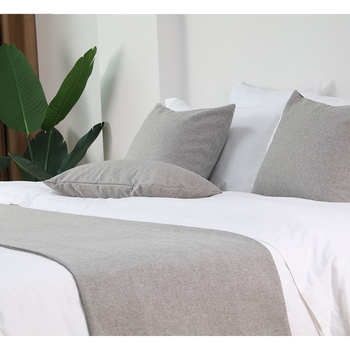 Viešbučio lovos krašto kilpelė ir pagalvių užvalkalų rinkinys, poliesteris, šiuolaikinis minimalistinis stilius, logotipo atspaudas, pritaikymas įmanomas