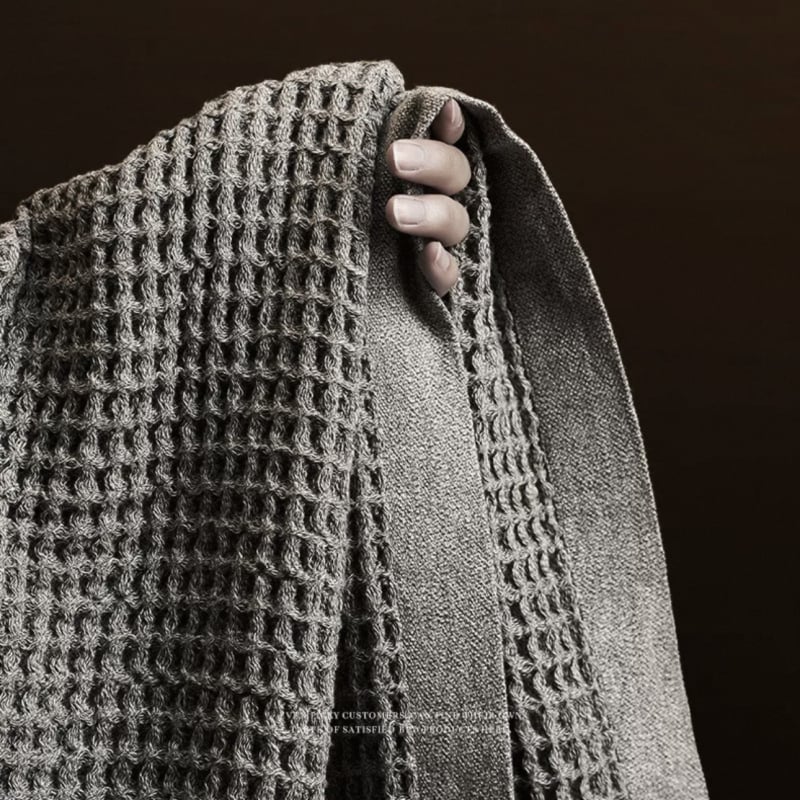 Moon lover вафелено памучно одеяло, 800 г, 100% памук, пролетно-есенно, модерен минималистичен стил