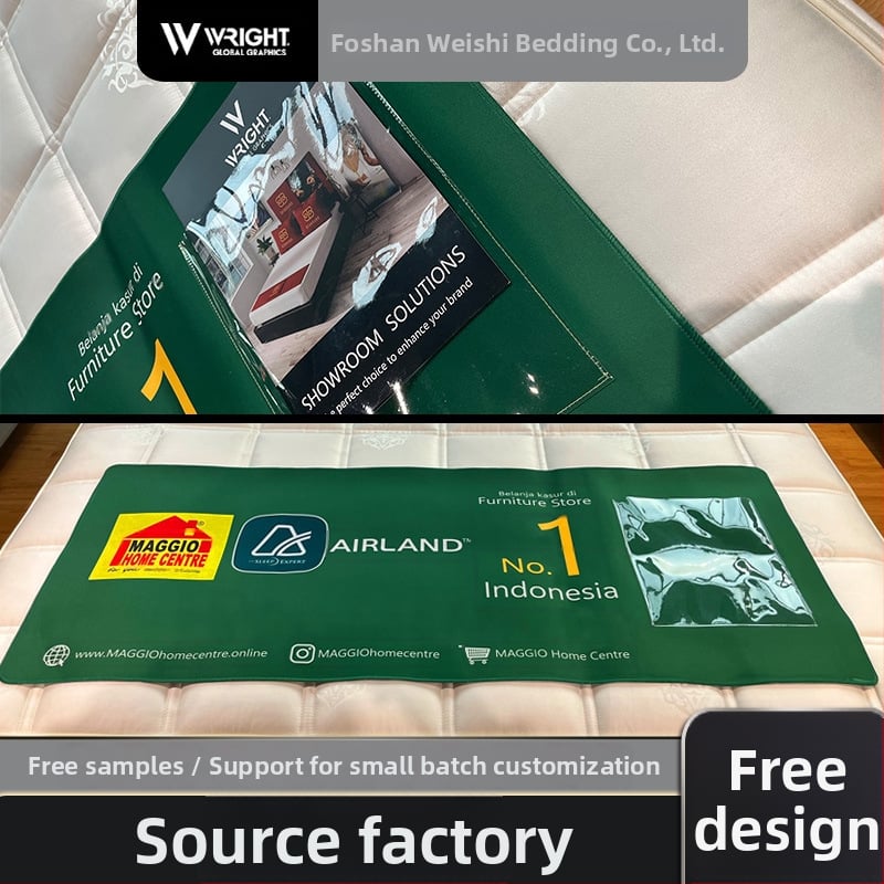 Bed Runner, viskozė, šiuolaikiškas paprastas stilius, logotipo spausdinimas galima, raštas: figūra, viešbučio naudojimui