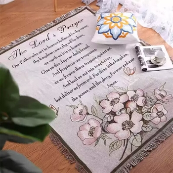 Nordic stílusú gobelentakaró kanapéra növény- és virágmintával, kevert anyag, 300–499 g, egész éves használatra, első osztályú minőség