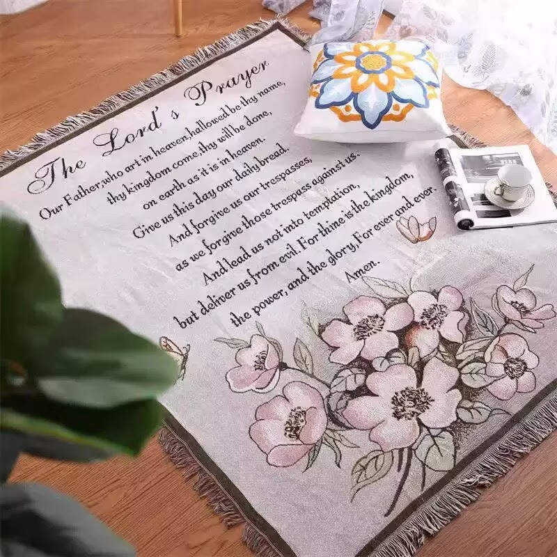 Nordic stílusú gobelentakaró kanapéra növény- és virágmintával, kevert anyag, 300–499 g, egész éves használatra, első osztályú minőség