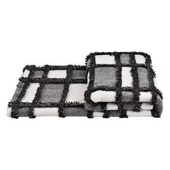 Полиэстерова завивка за легла и дивани, за моделни стаи и хотели, кариран плат, 380 г/м², пролетно–есенен сезон, персонализираема, свиване 3%