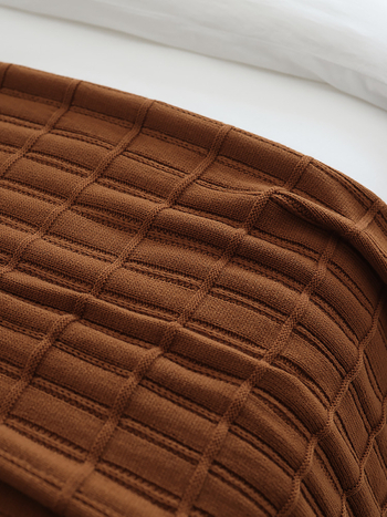 Pătură tricotată în stil american, groasă, acrilic, 300–499 g, pentru toate sezoanele