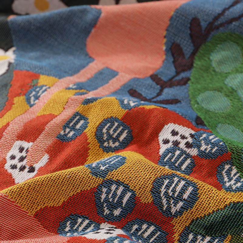 Husă de canapea pentru canapea cu un loc, model floral, stil Nordic, material poliester-bumbac