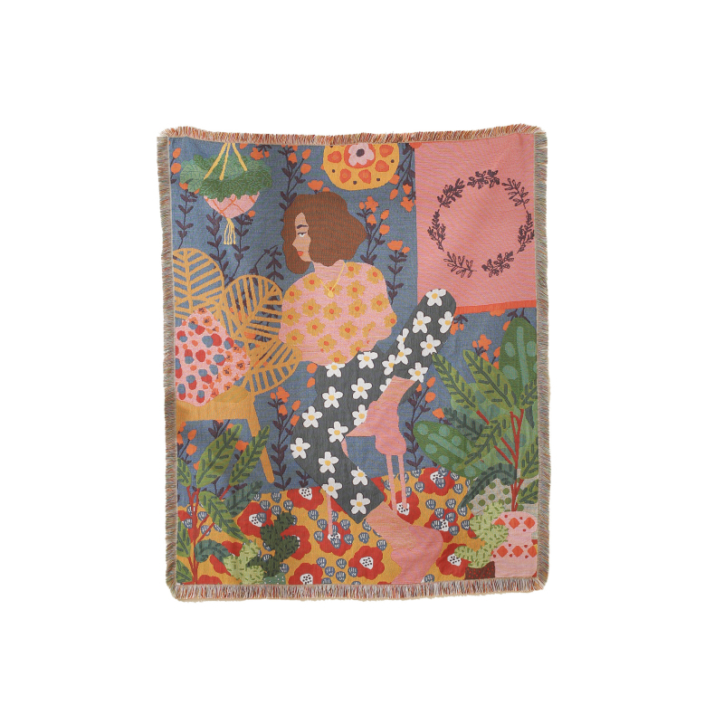 Husă de canapea pentru canapea cu un loc, model floral, stil Nordic, material poliester-bumbac