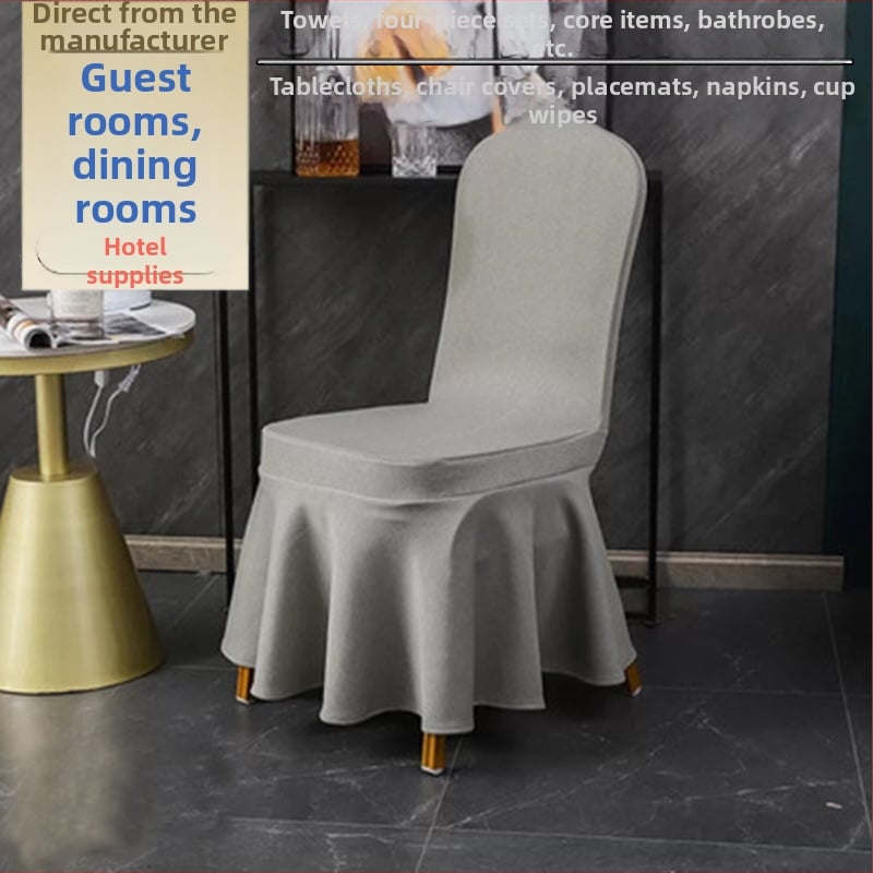 Viešbučio kėdės uždangalas, poliesteris, šiuolaikinis minimalistinis stilius, dėmių atsparus, vandeniui atsparus, aliejui atsparus