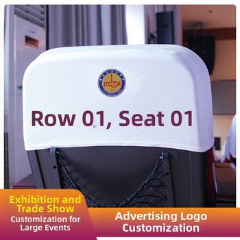 Kėdės dangtis iš poliesterio – šiuolaikinis paprastas stilius, logotipo spausdinimas, licencijuotos privatinės prekės ženklais