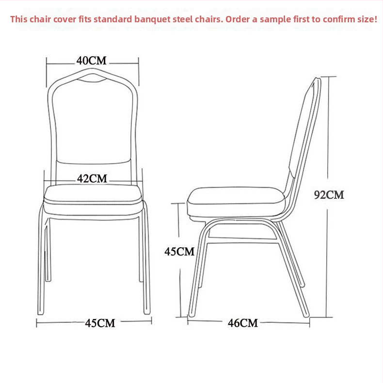 Krēsla pārvalks – biezināts elastīgs Oxford audums; piemērots viesnīcu krēsliem, banketiem un kāzām; universāla restorāniem un ēdināšanas krēsliem. Materiāls: 95% poliesters + 5% spandeks; Kategorija: Krēsla pārvalks; Stils: Viesnīcu stils; Iepakojums: 80 