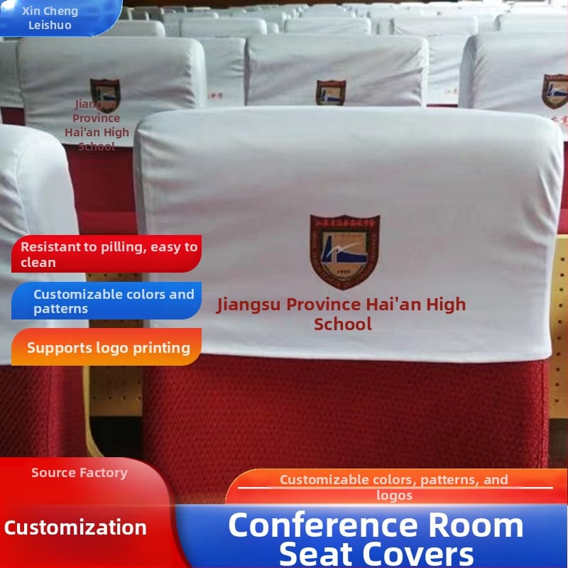 Konferencijų salės kėdės užvalkalas, poliesteris, viešbučio stiliaus, tinkamas kino teatrui, salei ir mokyklinėms sėdėjimoms
