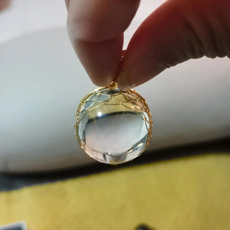 Természetes kristály medálos nyaklánc — kézzel készített, természet stílus, származás Jinhua, hivatalos magánmárka