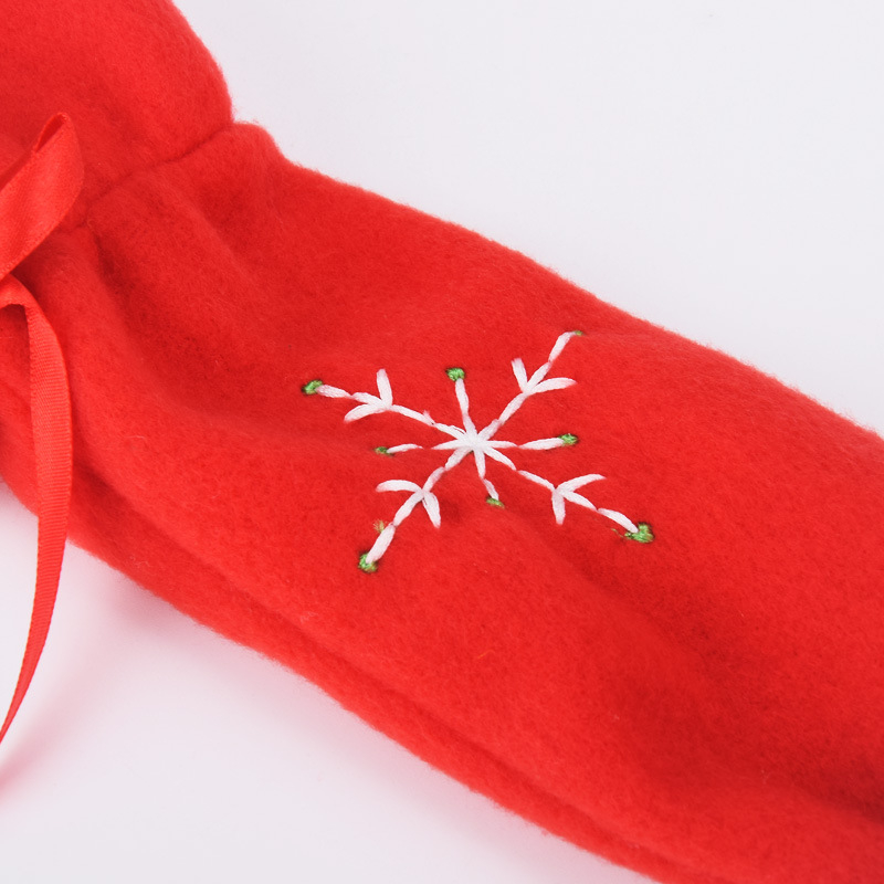 Anguan бродирани калъфи за краката на столове от плат за коледна украса за ресторанти и хотели