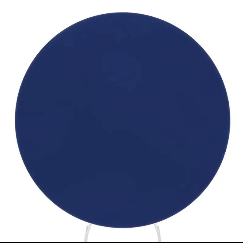 Vestuvinių kėdžių dangų komplektas su elastine geležine arkos atrama ir apskritu foniniu audiniu — poliesteris, Cerotich