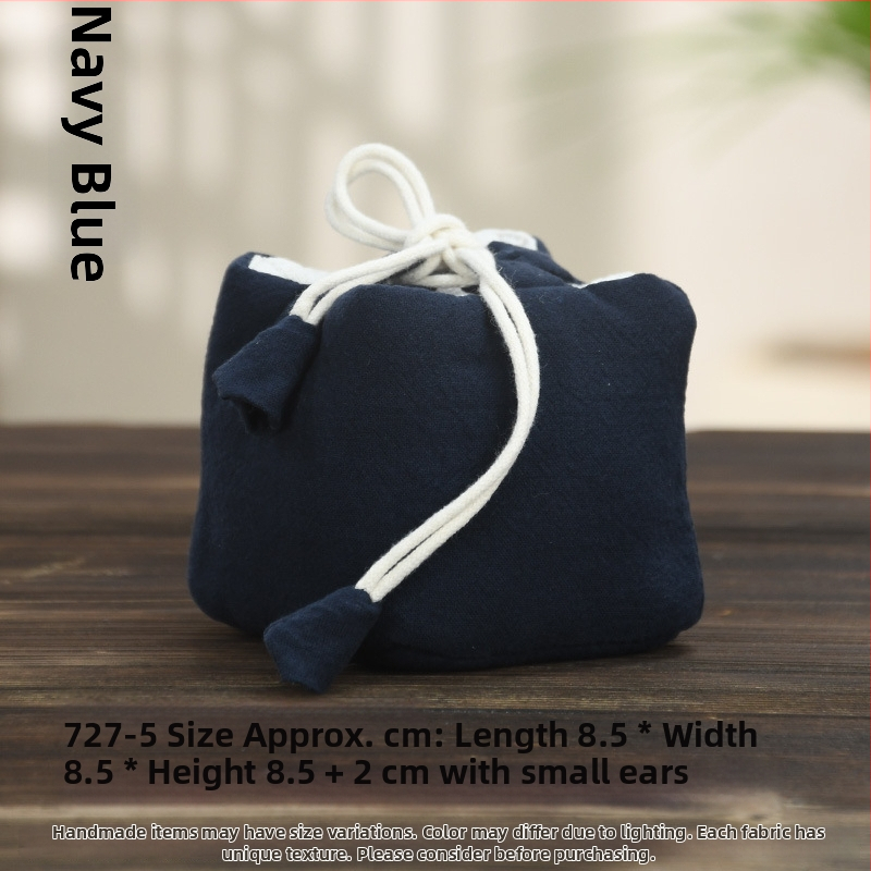 Teaceremónia kiegészítő készlet vászon tároló tasakkal, logó nyomtatott, Ten brocade, 30–70 g, OPP csomagolás