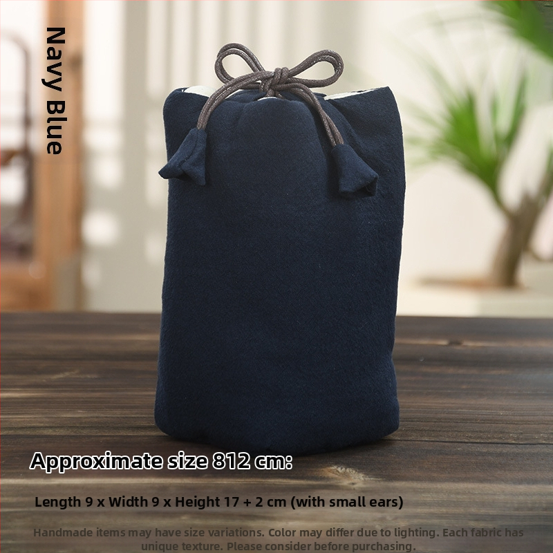 Teaceremónia kiegészítő készlet vászon tároló tasakkal, logó nyomtatott, Ten brocade, 30–70 g, OPP csomagolás