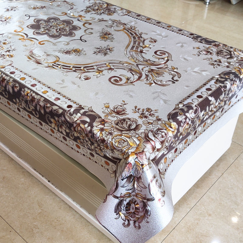 Față de masă din plastic, pătrată, rezistentă la temperatură, stil chinezesc nou