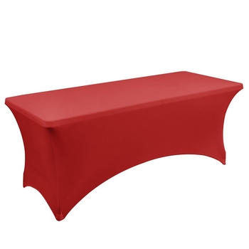 Stolová obliečka na konferenčný stôl, elastická obdĺžniková, svadobný štýl; Materiál: Milk Silk; Hlavná tkanina: 95% polyester, 5% elastan; Tvar: obdĺžnik; Štýl: svadobný; Funkcie: protišmyková, odolná voči opotrebeniu