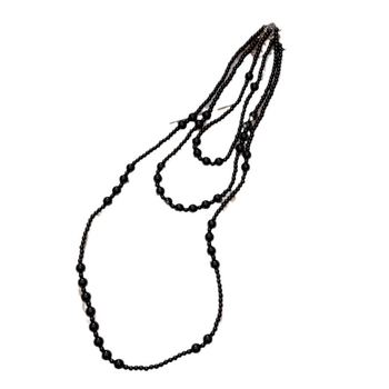 Gyöngy nyaklánc, kézzel készített, gyöngyös lánccal, állítható hosszúságú 21–50 cm, műkristály medállal, könnyű luxus stílus nőknek