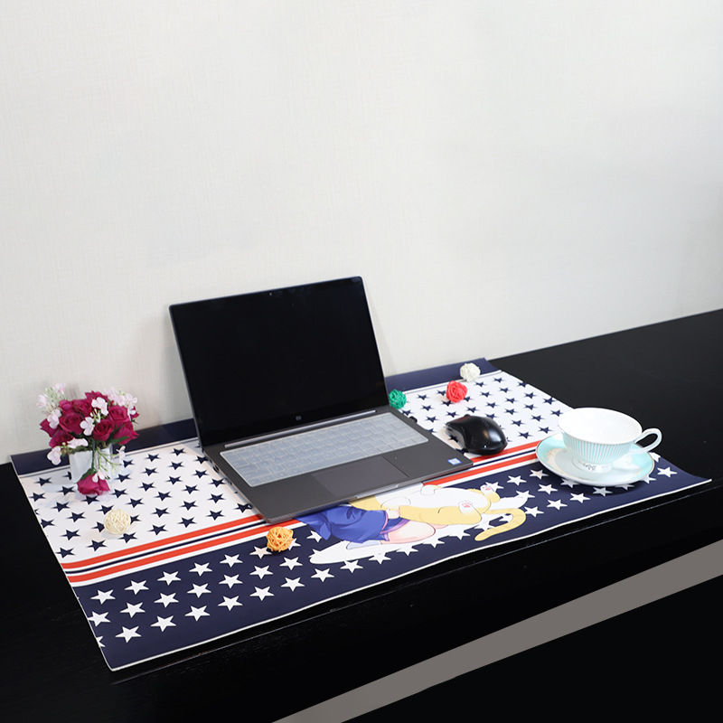 Yicai pad de birou din piele PU impermeabilă, anti-derapant, dreptunghiular, pentru birou și mouse, stil Nordic