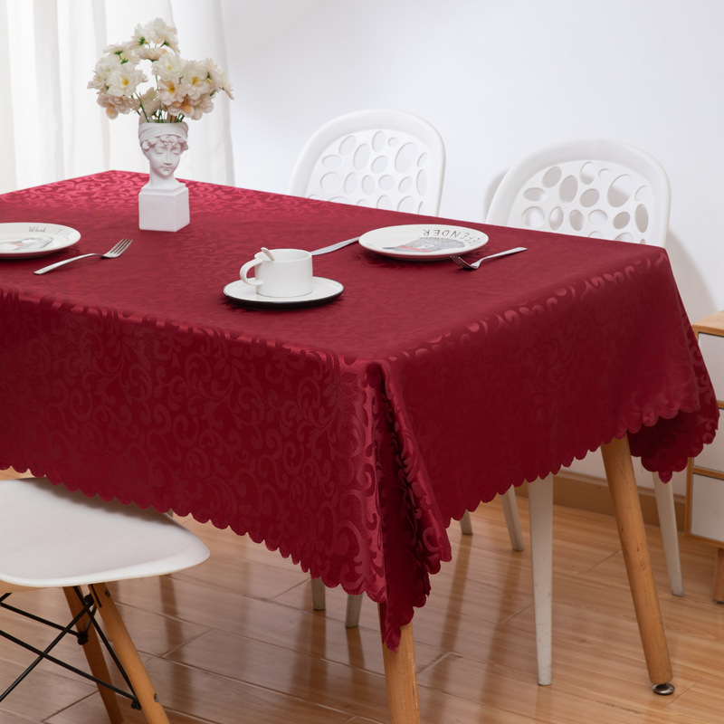 Európai stílusú hotelszállodai asztalterítő, téglalap alakú, poliészter, porálló és dekoratív, modern minimalista stílus.