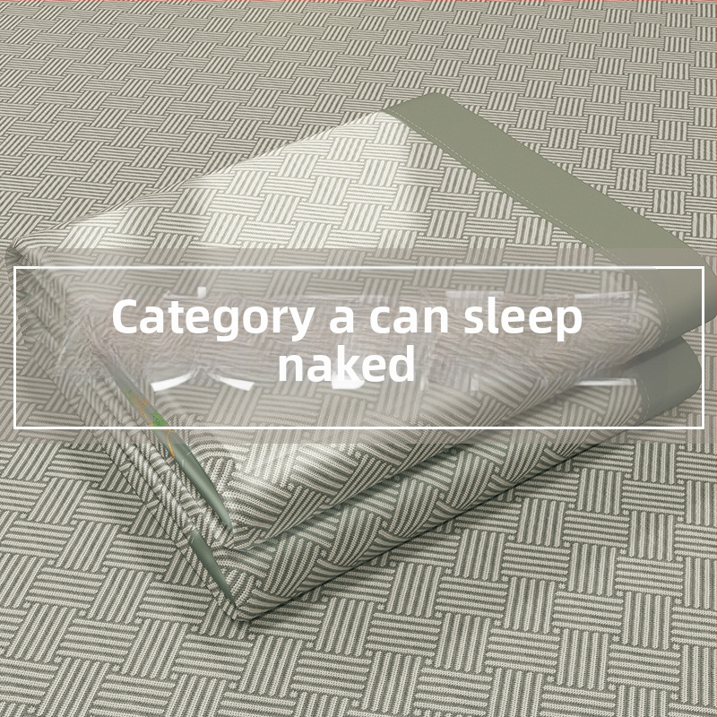 Jääsiidimatt – tikitud kudumine, keemiline kiud, Hiina stiil, talve- ja suve kahetine kasutus