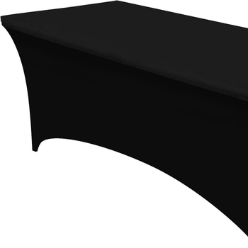 Rugalmas poliészter asztalterítő, téglalap alakú, szorosan illeszkedő bankett és hotel asztalokhoz; csúszásmentes, kopásálló, porálló, hőálló