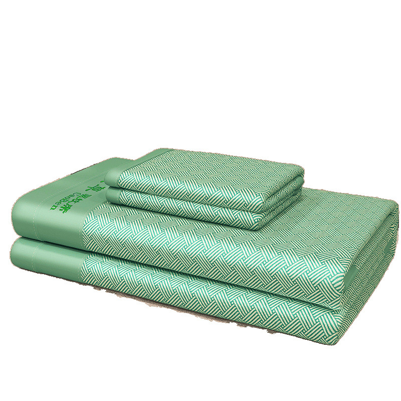 Ice Silk Mat – dabīgs rāstains guļamistabas palags, izšūta audums, ķīmiskas šķiedras, premium klase, ķīniešu stils